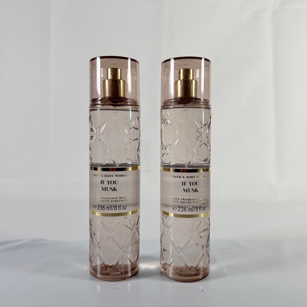 Bath & Body Works If You Musk Fine Fragrance Mist 8 oz Lot of 2 Pack